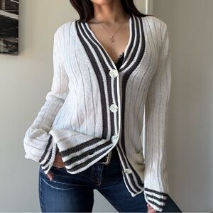 Armani Collezioni Knit Cardigan – Made in Italy Minimalist